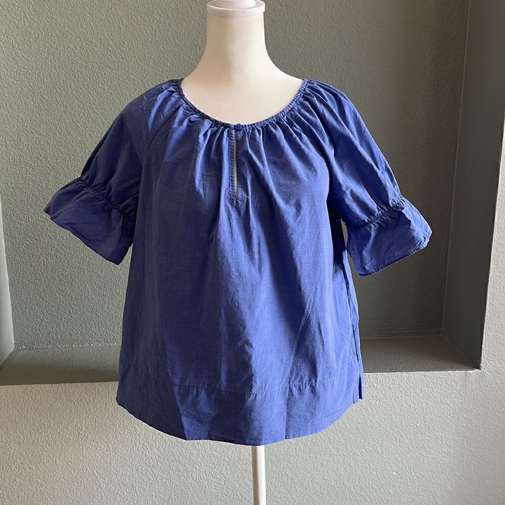 Ann Taylor Petites Cotton Blouse Top